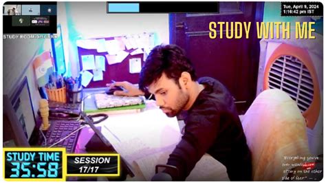 Live Hour Study With Me For Upsc Ias Rain Sounds Pomodoro