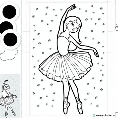 Coloriage d une danseuse classique à Télécharger ou à Imprimer gratuitement