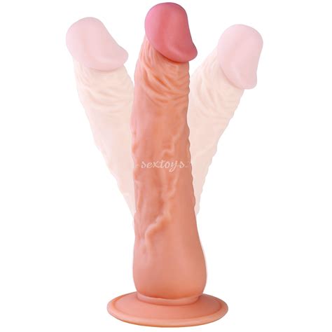 ELASTYCZNY WIELKI PENIS 23 5 Cm Mocna Przyssawka Sex Shop