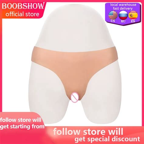 Breast Form Simulated Silicone Fake Vagina Underwear Briefs Panties