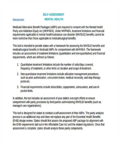 Health Assessment Examples Format Pdf