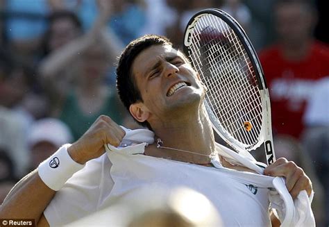 Wimbledon 2010 Novak Djokovic Rips Off Shiirt After Victory Over