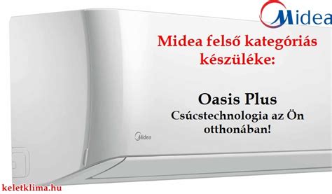 Midea Oasis Plus MOP 12 SP 3 5 kW oldalfali split klíma fu