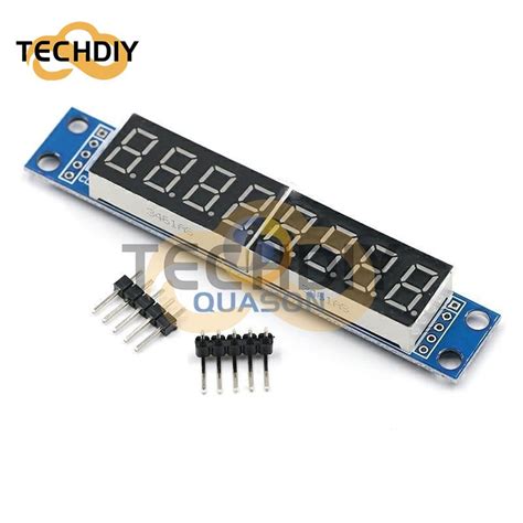 Max7219 Led Dot Matrix 8 Digit Digital Tube Display Control Module 33v 5v Microcontroller