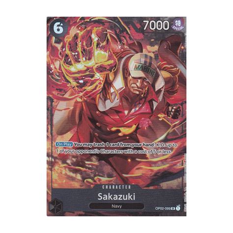 Sakazuki Alternate Art Parallel Rare OP02 099 ALT Paramount War Kaufen