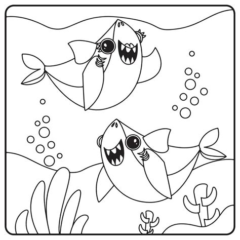 Coloriages De Requins Pour Les Enfants Art Vectoriel Chez Vecteezy