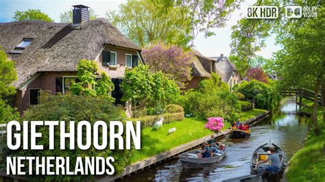 Giethoorn Venice Of The Netherlands K Hdr Walking Tour Youtube