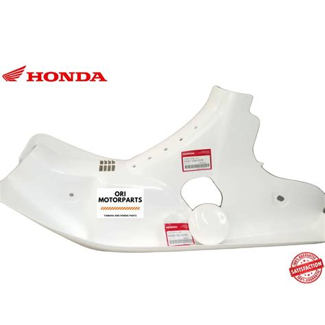 Honda Ex Ex Dream Original Leg Shield Front Cover Kepak Putih