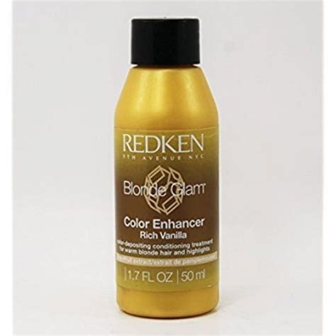 Redken Blonde Glam Hair Color Enhancer Rich Vanilla 1 7 Oz Walmart