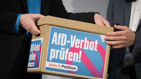 Afd Verbot Abgeordnete Wollen Bundestagsdebatte Beantragen