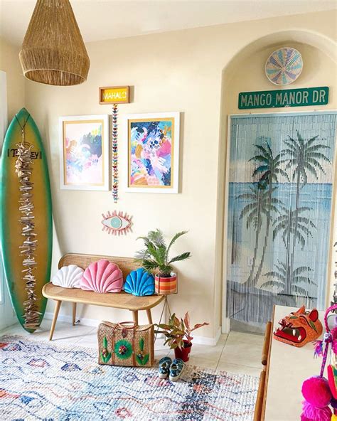 This Cheery Florida Home’s ‘tropical Bohemian Surf Shack Bungalow’ Style Will Make You Smile