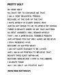 INTROSPECTIVE POEM PRETTY UGLY Dont Give Up World