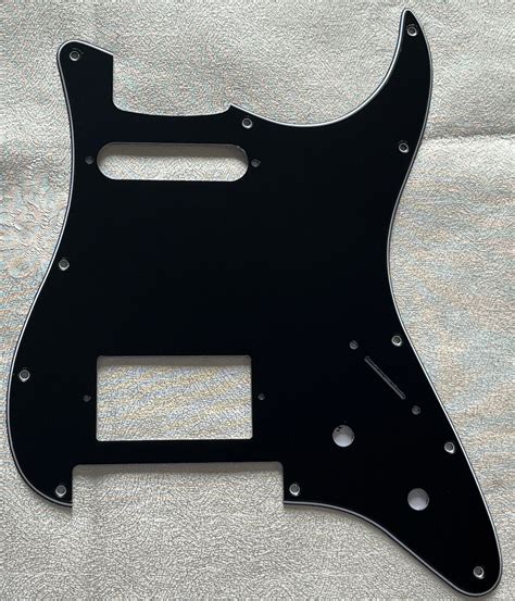 Custom For Fender Strat Floyd Rose Tremolo Hs Style Guitar Pickguard 3 Ply Black Ebay