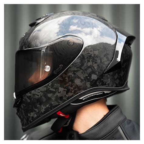 Scorpion Exo R Evo Carbon Air Onyx Motorhelm Biker Outfit