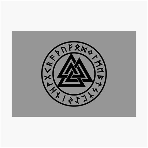 Valknut Odin Wotans Knot Futhark Runes Hrungnir Heart