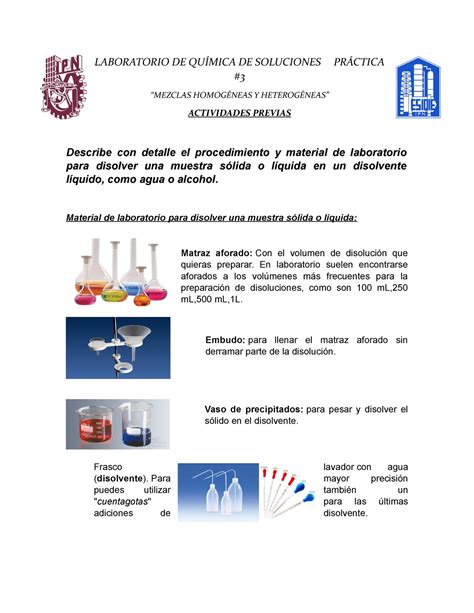 Previos 3 curso virtual Química De Soluciones IPN Studocu