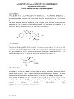 AUGMENTIN DUO and AUGMENTIN DUO FORTE TABLETS … / augmentin-duo-and ...