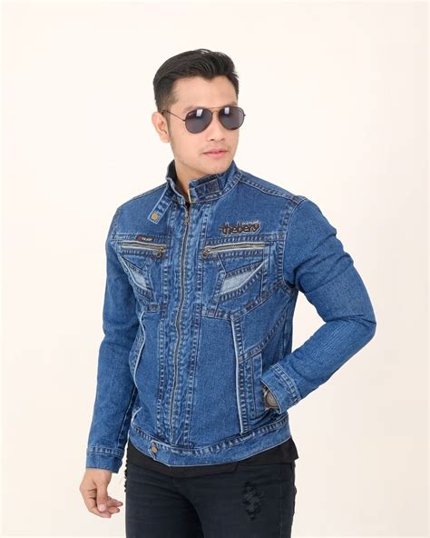 Risefeb Jaket Jeans Pria Jaket Jaens Levis Jaket Jeans Cowok Terbaru