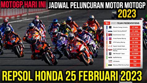 JADWAL PELUNCURAN MOTOR TEAM MOTOGP 2023 YouTube