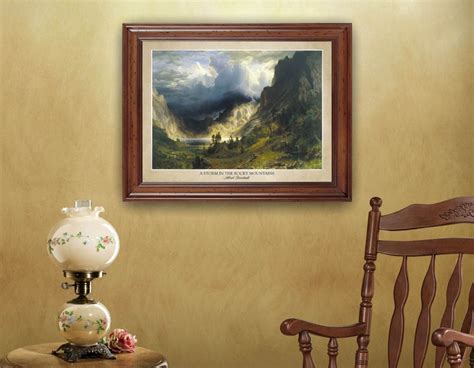 A Storm in the Rocky Mountains by Albert Bierstadt 1866 - Etsy