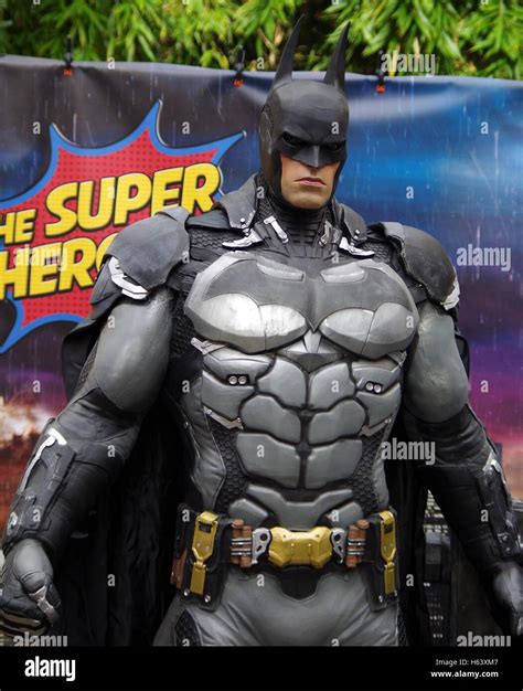 Batman Figure Costume Full Size Realistic Stock Photo Alamy