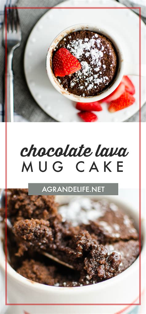 Microwave Chocolate Lava Mug Cake - A Grande Life