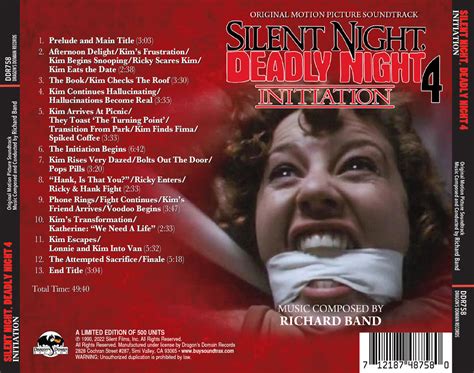 Silent Night Deadly Night 4 Initiation Original Soundtrack By Rich