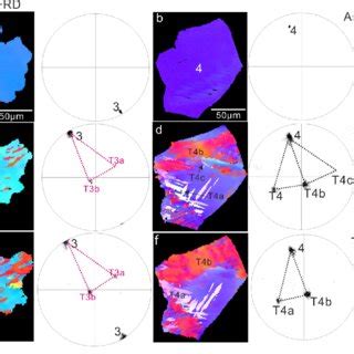 Ebsd Orientation Maps And Pole Figures Measured By Both Ebsd