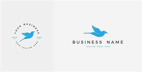 Blue Bird Logo Vector Art, Icons, and Graphics for Free Download