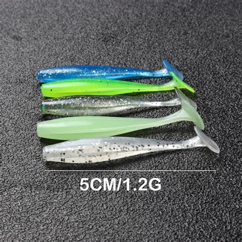 Shad Lure Soft Plastic Fish Lure 55cm 7cm Artificial Bait Double Color