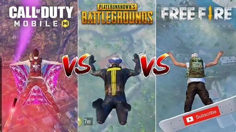 FREE FIRE VS CALL OF DUTY MOBILE VS PUBG MOBILE COMPARISON WHICH