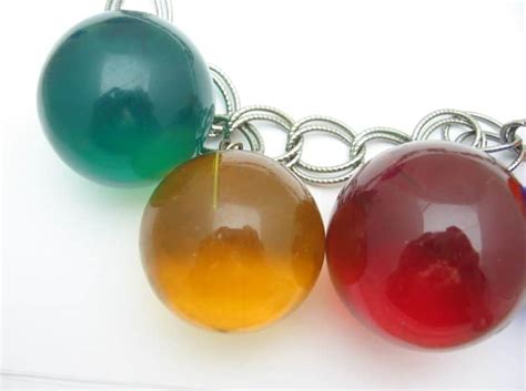 Sold Big Bold Color Lucite Acrylic Balls Vintage Necklace