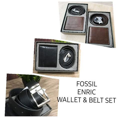 PREORDER FOSSIL WALLET AND BELT SET 1003 Men S Fashion Watches