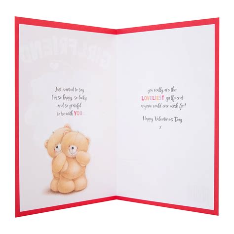 Forever Friends Valentines Day Card Girlfriend Heart Hallmark Uk