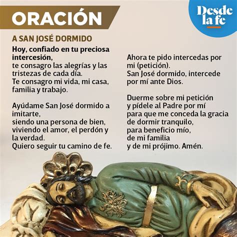 Descarga Gratis La Oracion A San Jose Dormido Para Imprimir Y Tener Un