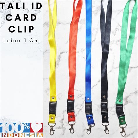 Jual Tali Lanyard PREMIUM Tali Id Card Tali Cantol Tali Clip ID