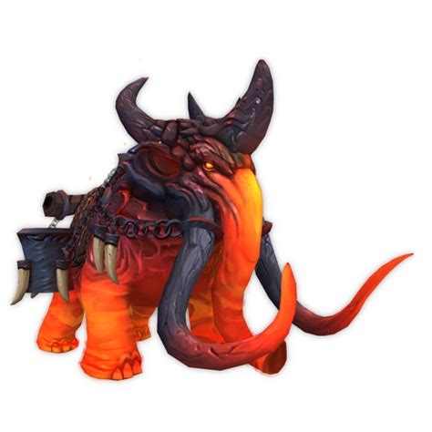 Red Magmammoth W Larger Horns Warcraft Mounts