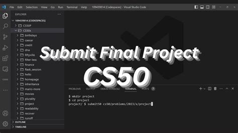 Submit A Cs50 Final Project Made Outside Of Cs50s Codespace Youtube