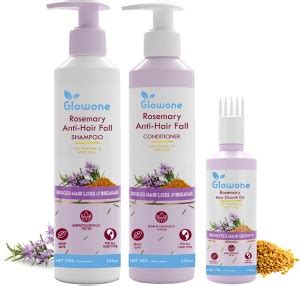 Glowone Rosemary Hair Fall Control Kit Price In India Buy Glowone