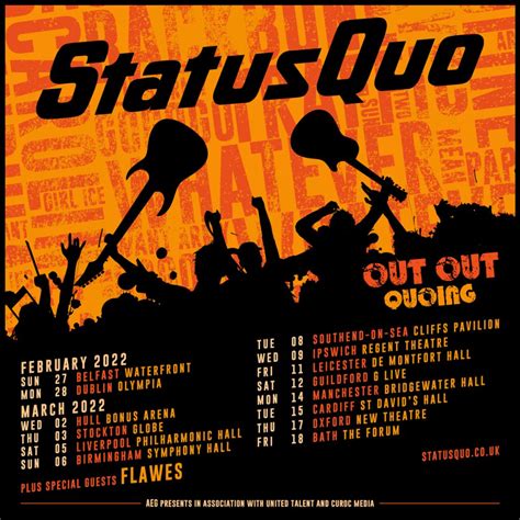 Status Quo Announce Brand New Live Dates The Out Out Quoing Tour For