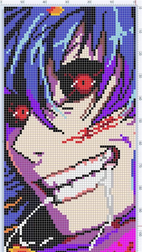 Anime Grid Anime Minecraft Pixel Art Templates