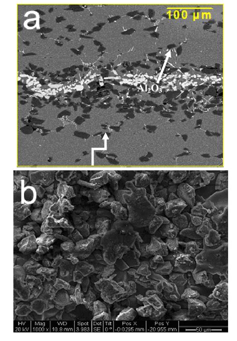 A Sem Micrograph Of The Optimized Joint B Sem Micrograph Of The