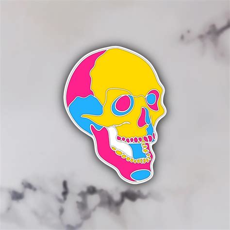 3 Pansexual Skull Sticker Pan Pride Lgbt Lgbtqia Lgbtqia Visibility Pride Flag Etsy