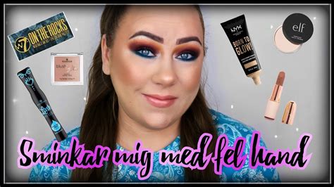 MAKEUP CHALLENGE Sminkar Mig Med Fel Hand YouTube