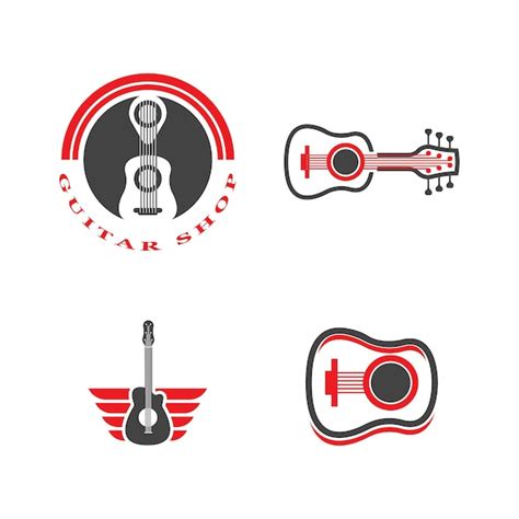 Premium Vector Guitar Logo Design Icon And Symbol Vector