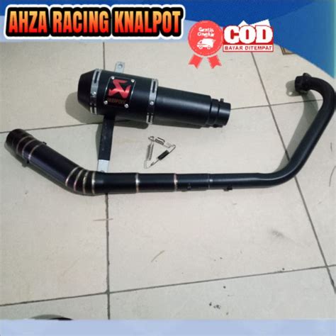 Jual Knalpot Racing Akrapovic Gp Full Black Doff Shopee Indonesia