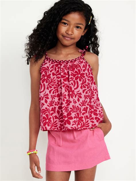 Printed Sleeveless Braided Tank Top For Girls Old Navy