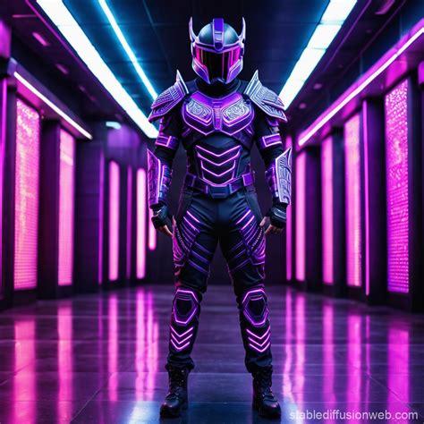 Cyberpunk Warrior In Polynesian Armor Stable Diffusion Online