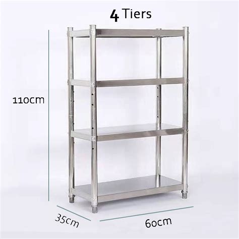 Tier Stainless Steel Multilayer Adjustable Kitchen Rack