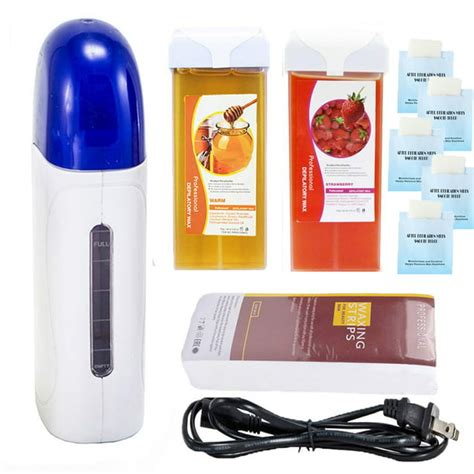 Imeshbean Wax Heater Roller Depilatory Roll On Wax Warmer Cartridge Strips Portable Hair Removal